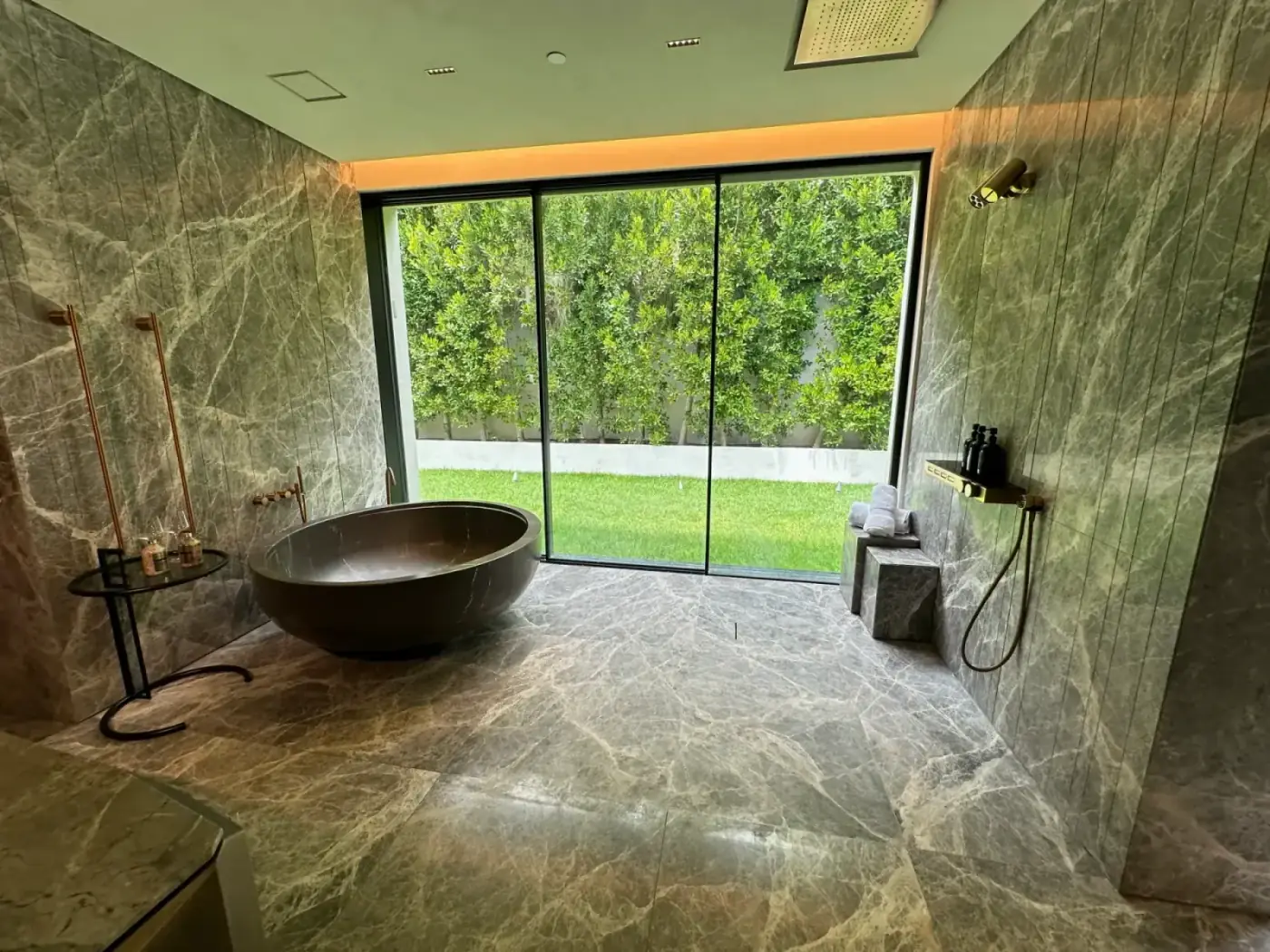 Spa bathroom after deep cleaning service